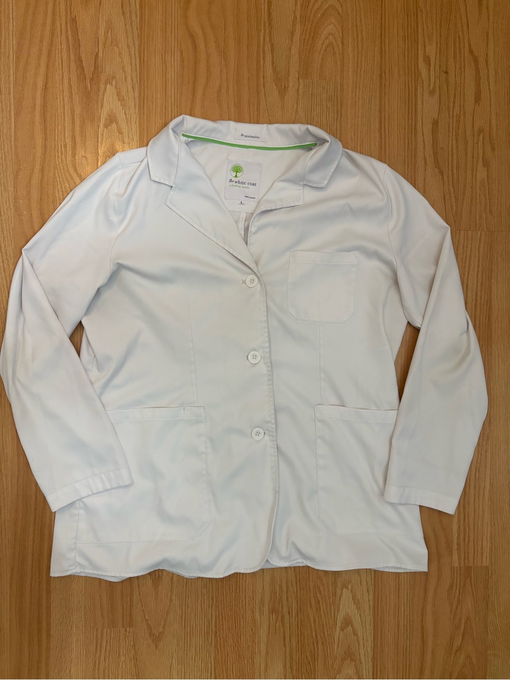 Womens Healing Hands White Lab Coat